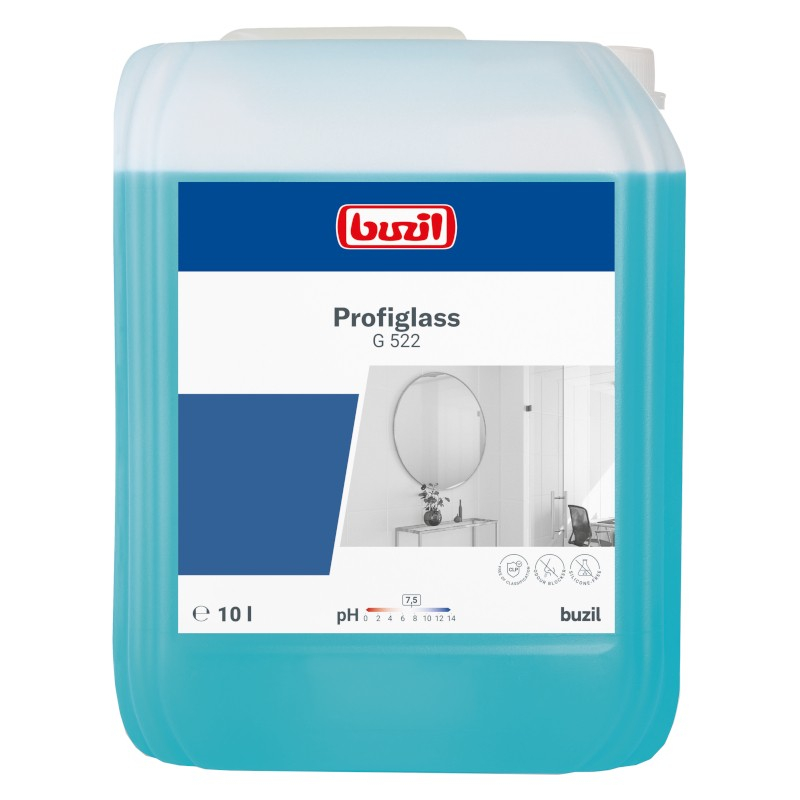 Vorderseite des Buzil Profiglasreinigers
