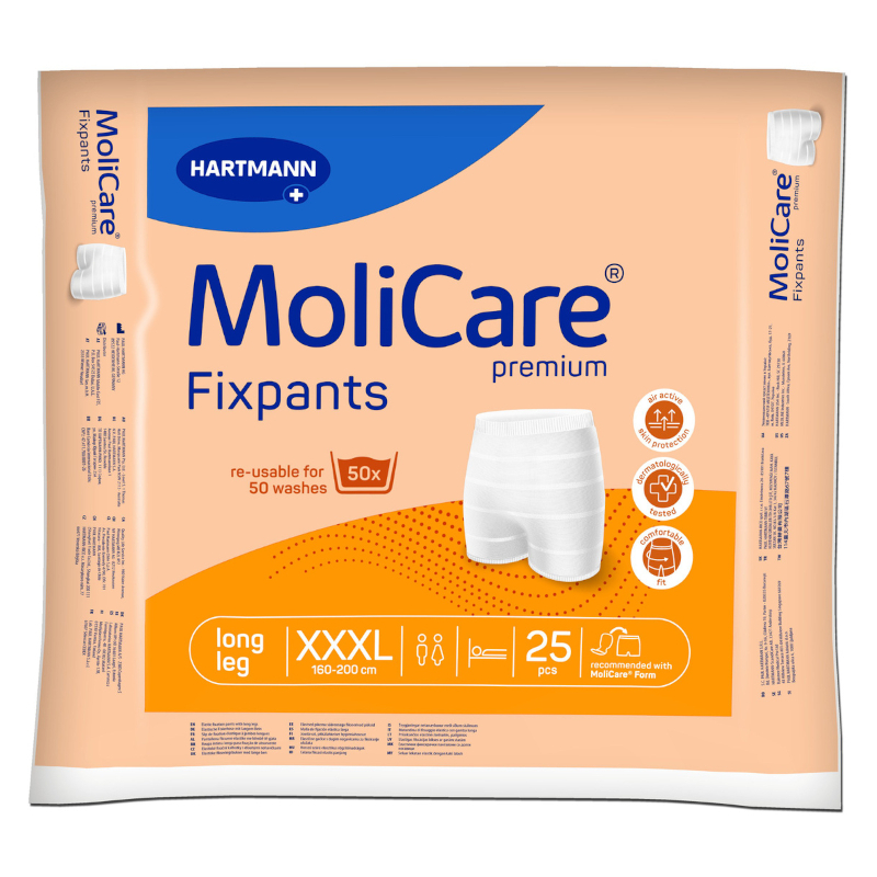 Vorderseite der Verpackung der Molicare Premium Fixpants XXX-Large