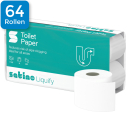 Satino liquify Camping Toilettenpapier, 3-lagig, hochweiß - (64 Rollen)